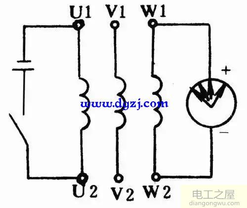 电机绕组首尾确认方法