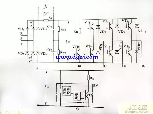 变频器主回路电路图_变频器主回路原理图