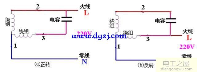 单相交流电动机接法有几种?单相交流电动机接线图