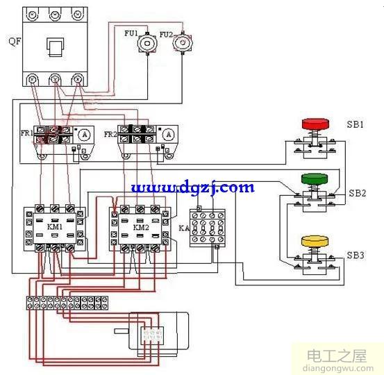 双速电机接线图控制原理调速原理图