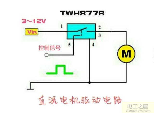 简单的直流电机驱动电路