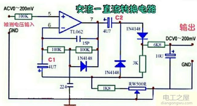 数字毫伏表电路原理图