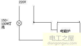 修电磁炉怎么连灯泡法?电磁炉怎么串灯泡维修