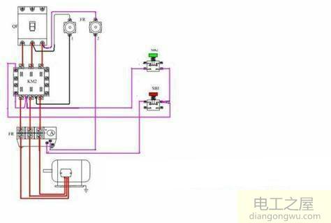 三相火线没零线怎么控制接触器