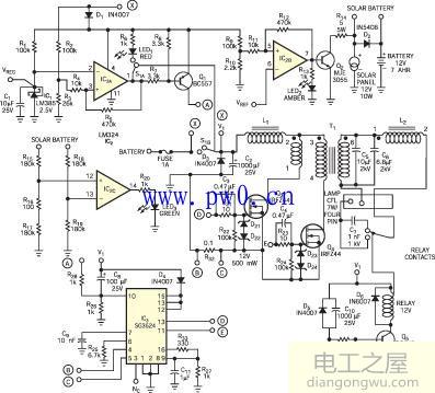 太阳能灯电路图及原理讲解