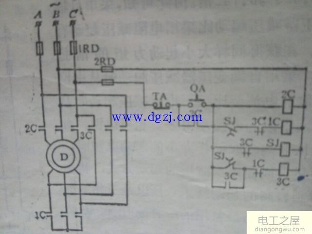 25千瓦电机星三角启动接线图