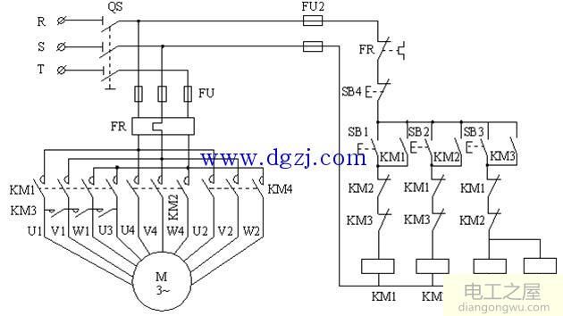 三速电机变极原理及控制电路图分析