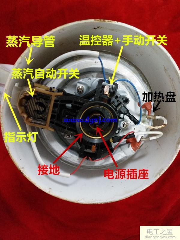 电热水壶内部电路原理图及故障维修方法