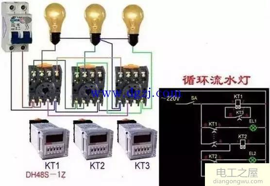 电工常见电路图_电工最常见电路图_电工常见电路实物接线图
