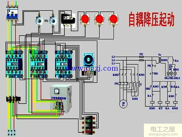 三相电动机星形三角形降压启动电路图