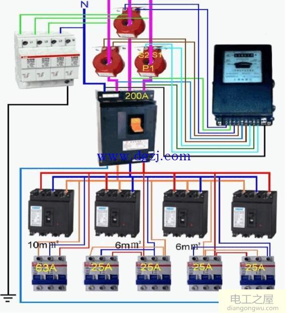 单相电表电路原理图及接线方法