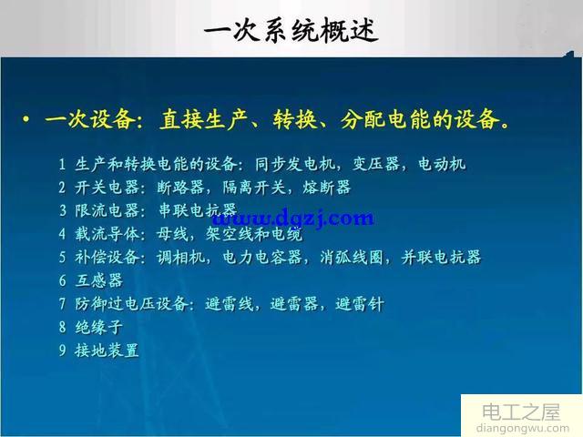 电气一次设备和二次设备的区别