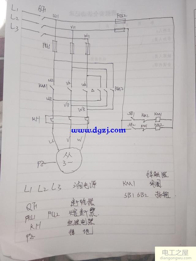 电力拖动点动正反转图解分析