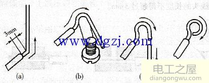 单芯导线怎样弯环?单芯导线弯环图解
