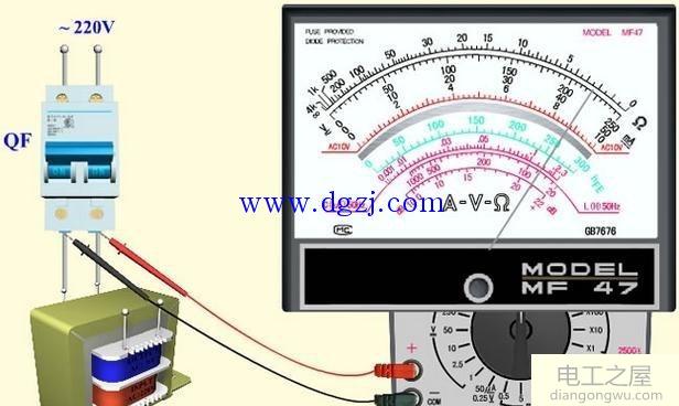 指针式万用表如何测交流电压、直流电压、电阻