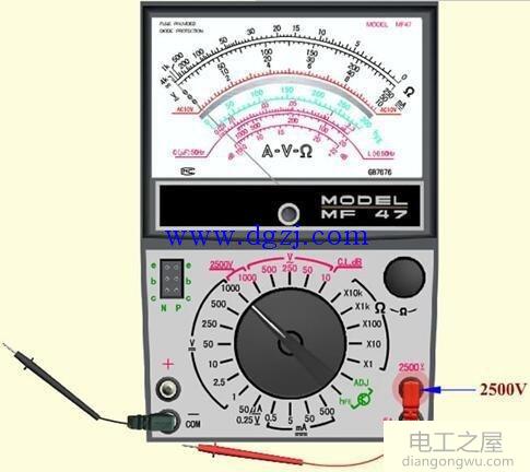 指针式万用表如何测交流电压、直流电压、电阻