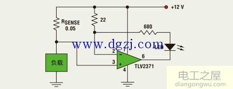 led指示负载电流变化电路图