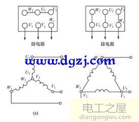 星形接法与三角形接法图及同一种电压不同接法效果对比