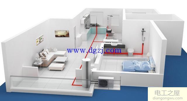 空气能热水器管路图解_空气能热水器布管图