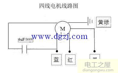 抽油烟机控制板与电机接线图