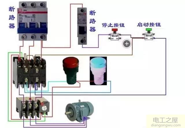 热继电器接线图_热继电器实物接线图解