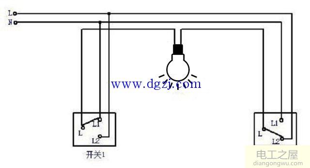 多控开关接线图_单开三控开关接线图