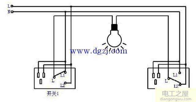 多控开关接线图_单开三控开关接线图