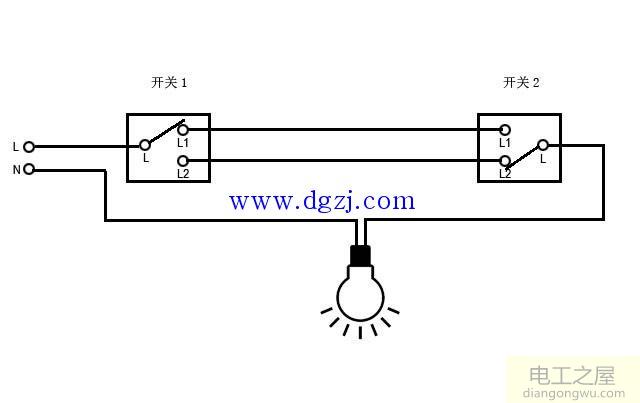 多控开关接线图_单开三控开关接线图