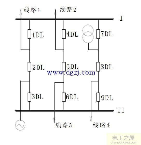 一个半断路器接线方式图解