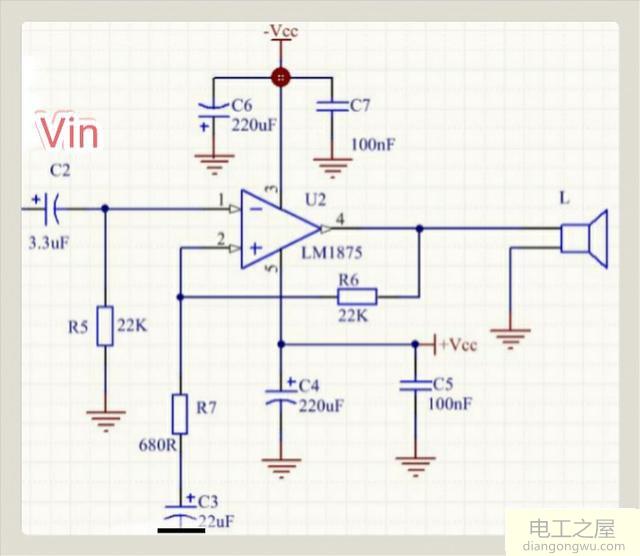 LM1875功放电路原理图