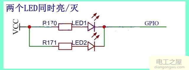 单片机如何控制io口来驱动led发光二极管
