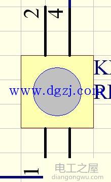 四脚按键开关封装尺寸_四脚按键开关引脚图