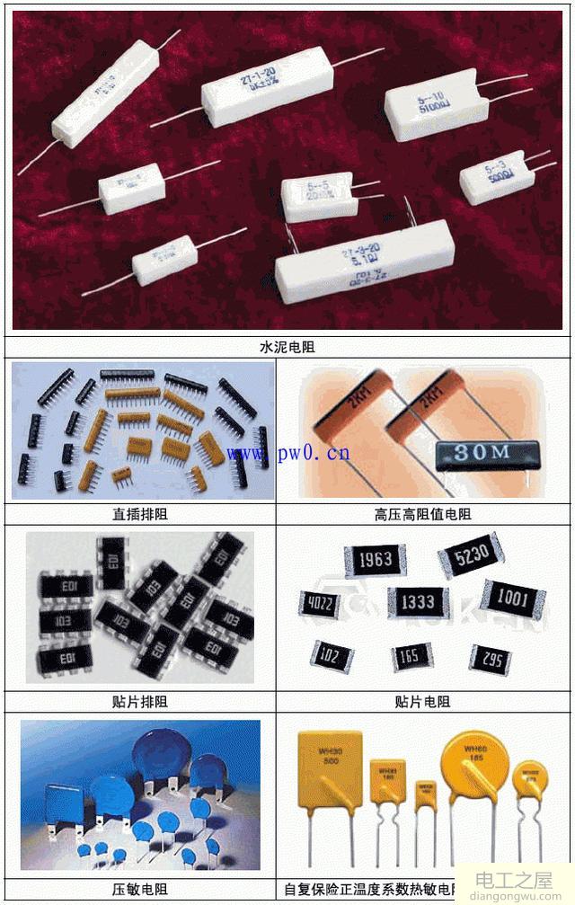 电子元件大全_电子元件识别大全图_电子元件作用及图解