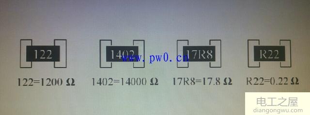 贴片电阻阻值标示图解说明