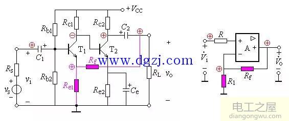 电压串联负反馈电路图和作用