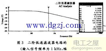 二阶低通滤波器电路图分析