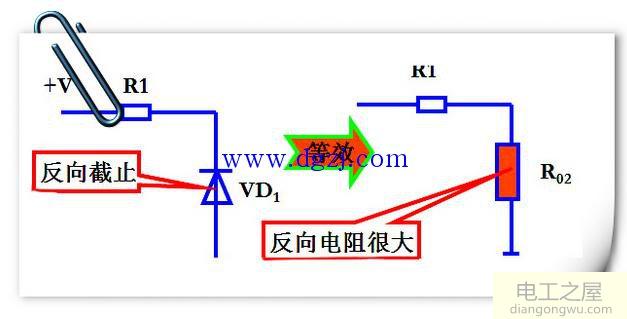 二极管正负引脚判断法和二极管好坏测量图解