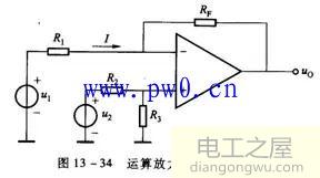 加法器减法器运算放大电路图详解