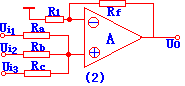 运算放大器反相同相求和电路及和差电路