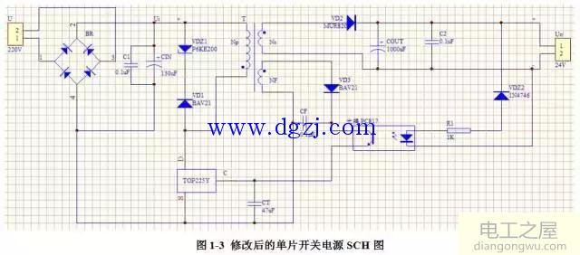 单片开关电源SCH版图的设计