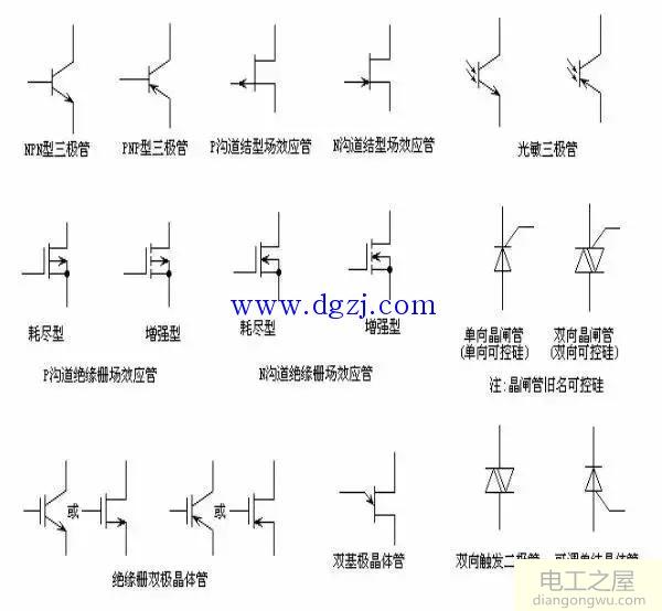 电路图符号大全及对应图片