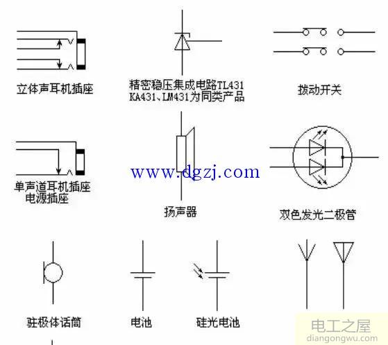 电路图符号大全及对应图片