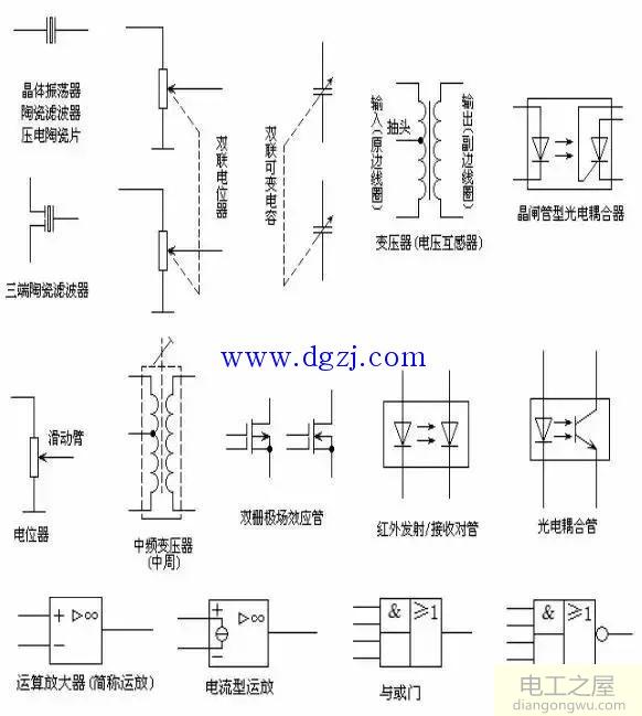 电路图符号大全及对应图片