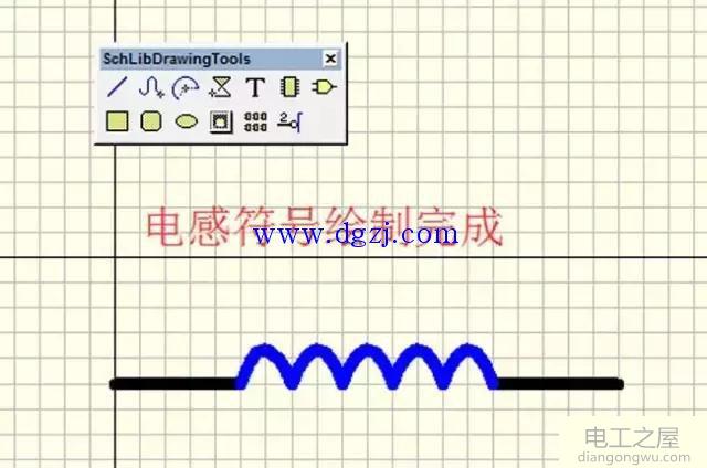 Protel99SE绘制电感符号库时的操作方法图解