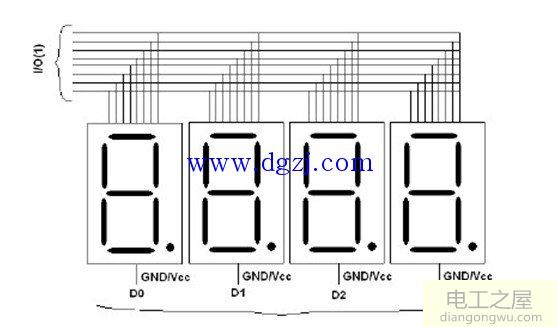 4位共阴数码管引脚图_四位共阳数码管引脚图