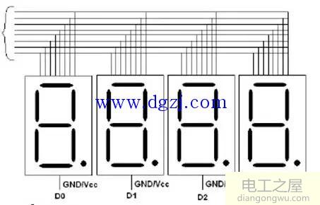 数码管工作原理和电气特性及开发实例
