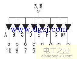 数码管工作原理和电气特性及开发实例