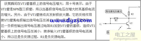 负反馈电路的四种类型及负反馈放大器工作原理