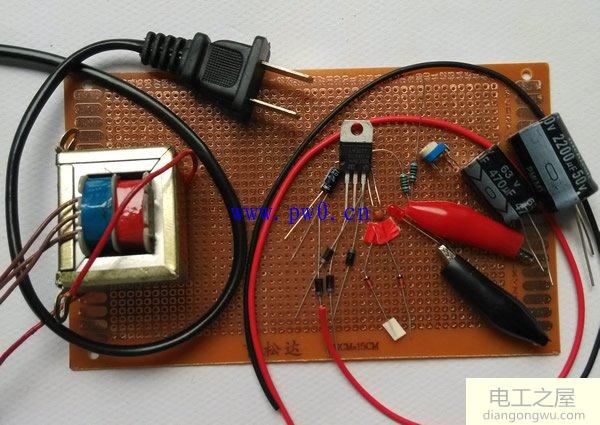 LM317可调直流稳压电路图设计与制作