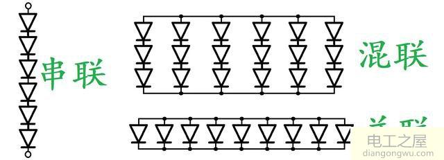怎样使串联的led灯变成并联